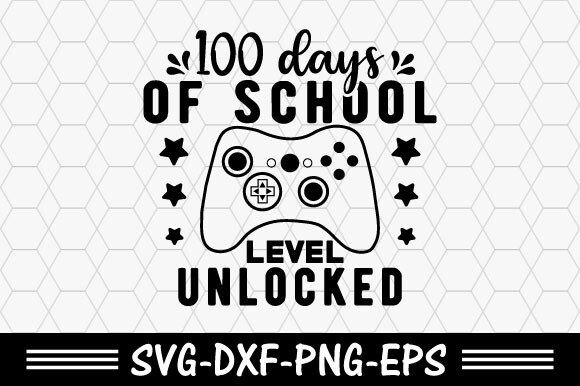 100 Days of School SVG Graphics for T-Shirt Designs