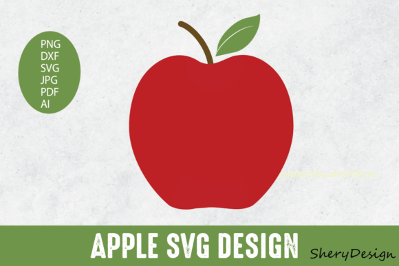 Apple Svg Graphics for Crafts and Editorial Design