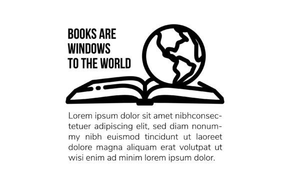 Book World Icon: Clean Graphics & Icons for Story-Driven Brands