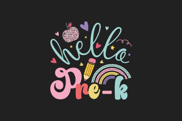 Hello Pre-k T Shirt Design