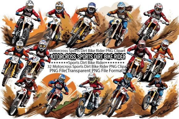 Motorcross Sports Dirt Bike Rider PNG