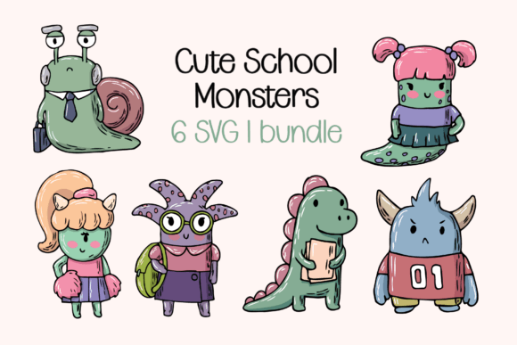 School Monster Squad Graphics for Crafts